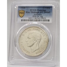 AUSTRALIA 1938 . CROWN . PCGS GENUINE